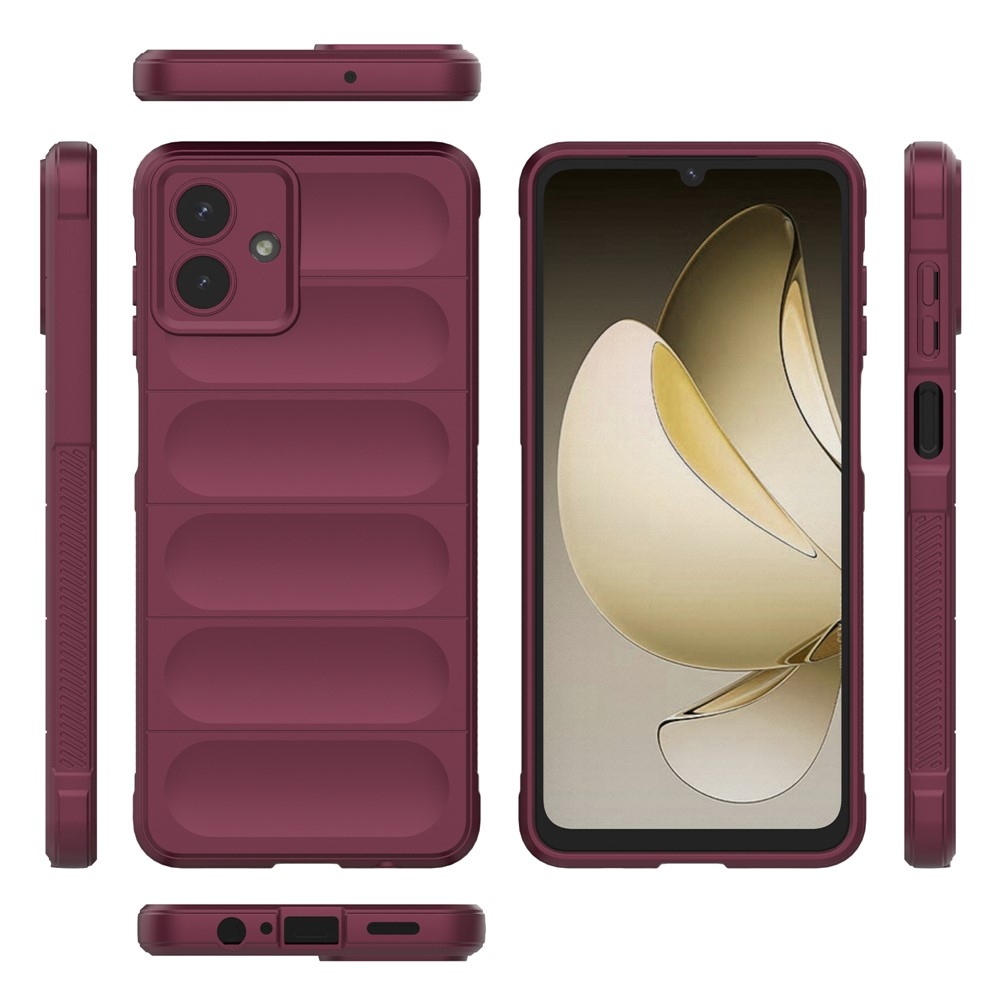 Rugg odolný gelový obal na Samsung Galaxy A07 4G - vínový