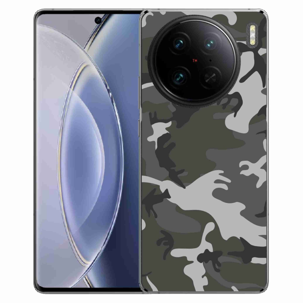Gelový kryt mmCase na Vivo X90 Pro - maskáčový vzor