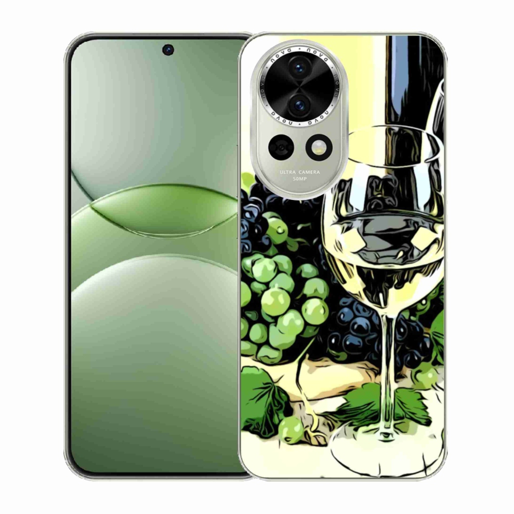 Gelový kryt mmCase na Huawei Nova 13 5G - sklenka vína