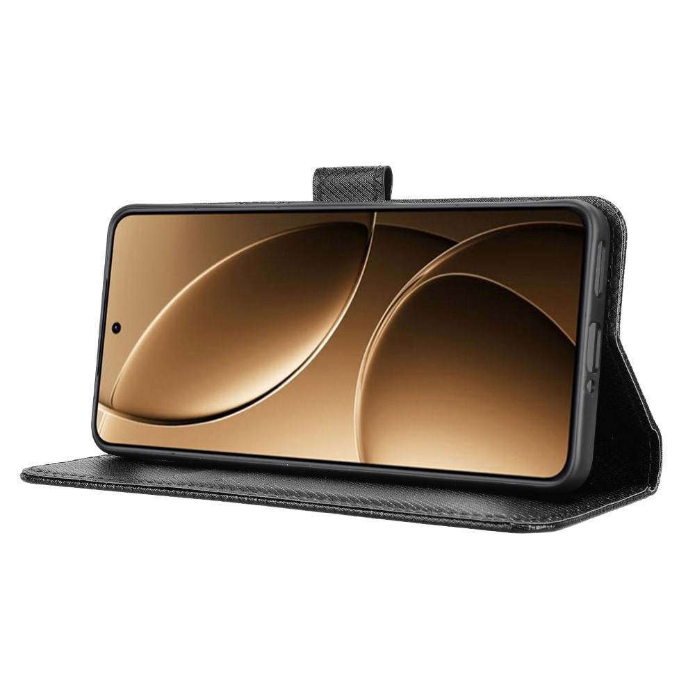Diamond knížkové pouzdro na Xiaomi Poco F7 Pro 5G/Poco F7 Ultra 5G - černé