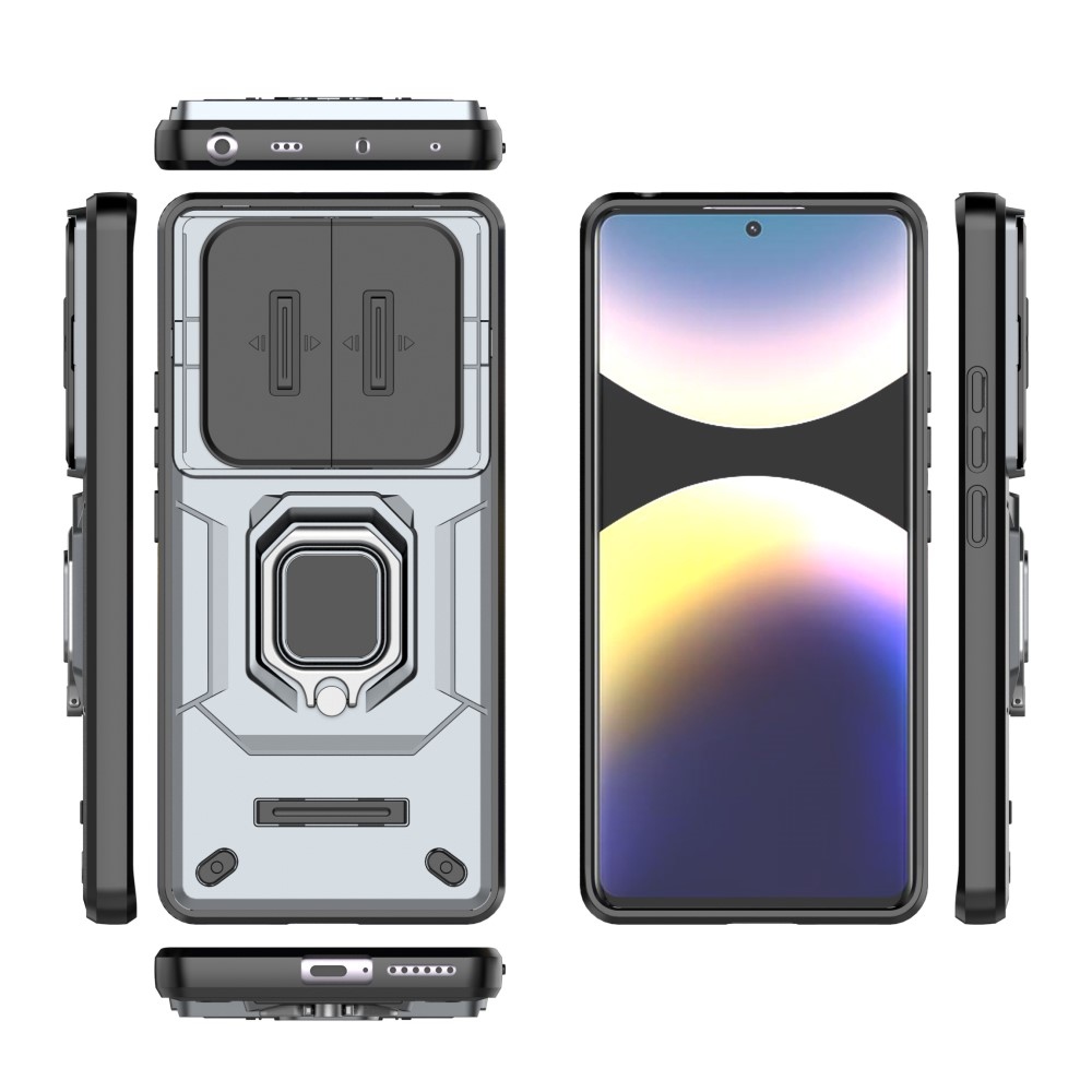 Lens odolný kryt na Xiaomi Redmi Note 14 Pro - šedý