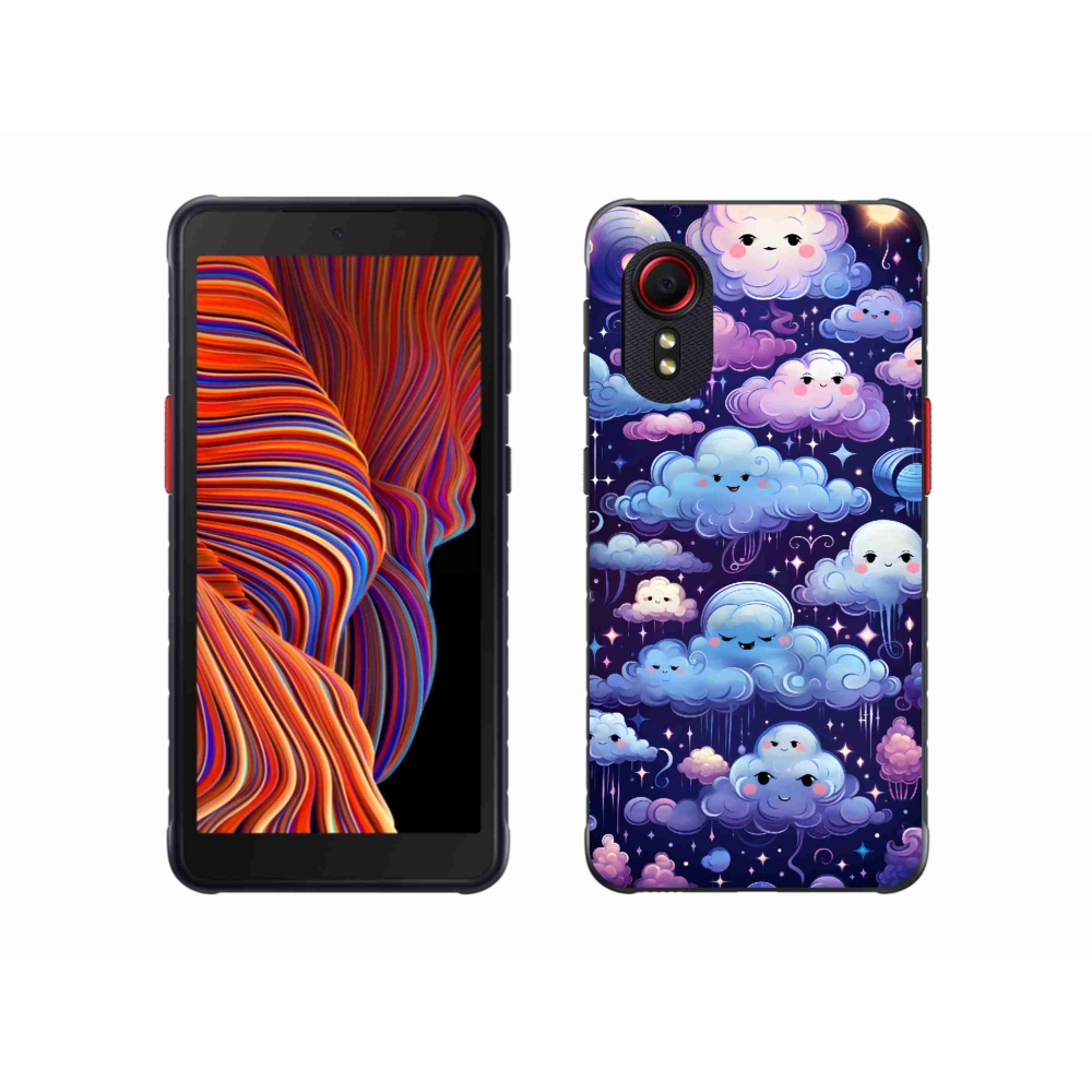 Gelový kryt mmCase na Samsung Galaxy Xcover 5 - mráčky