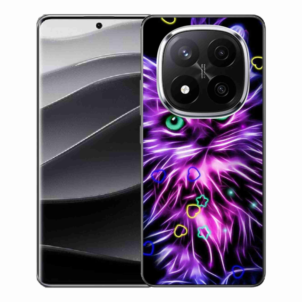 Gelový kryt mmCase na Xiaomi Redmi Note 14 Pro+ 5G - abstraktní kočka