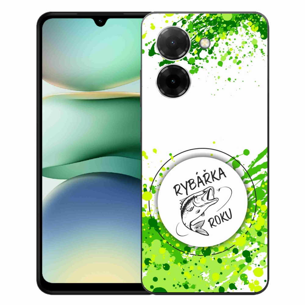 Gelový kryt mmCase na Xiaomi Redmi A5 (171.7x77.8x8.3mm) - rybářka roku bílé pozadí