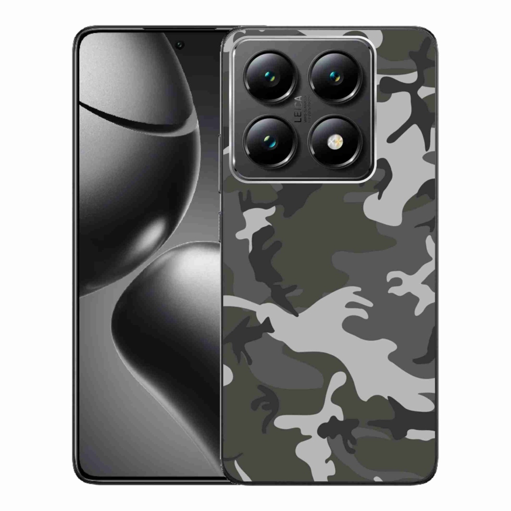 Gelový kryt mmCase na Xiaomi 14T Pro - maskáčový vzor