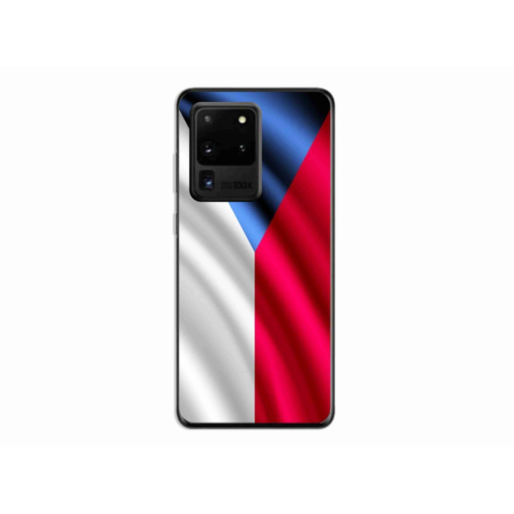 Gelový kryt mmCase na mobil Samsung Galaxy S20 Ultra - česká vlajka