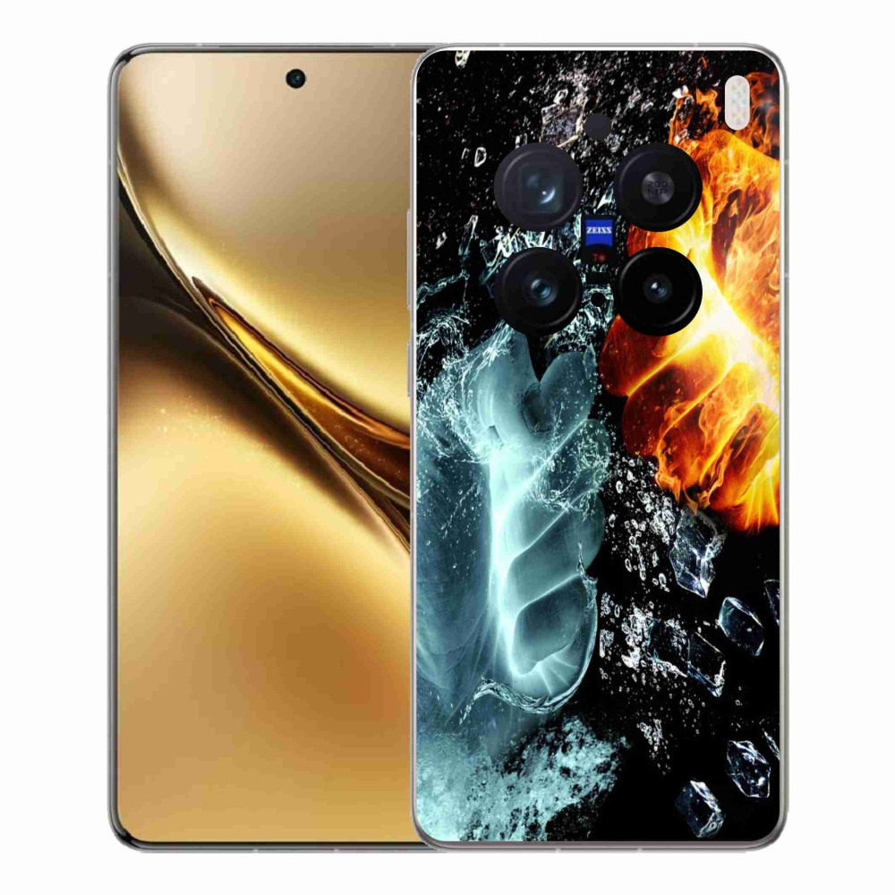 Gelový kryt mmCase na Vivo X200 Pro 5G - voda a oheň