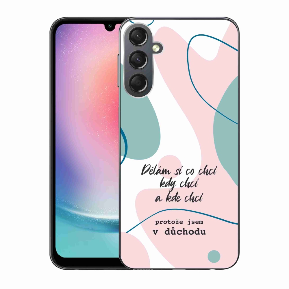 Gelový kryt mmCase na Samsung Galaxy A24 - vtipný text 10 bílé pozadí