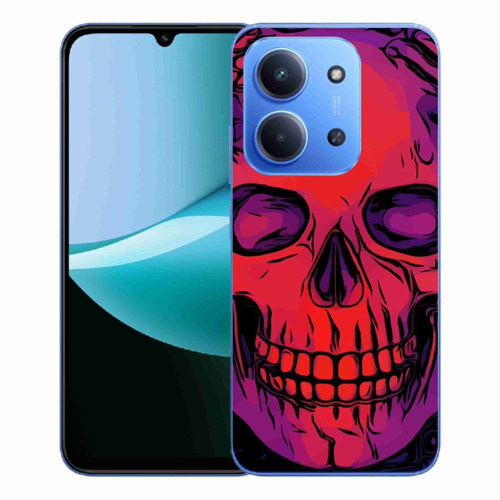 Gelový kryt mmCase na Xiaomi Redmi 15C 4G/5G (173mm) - lebka