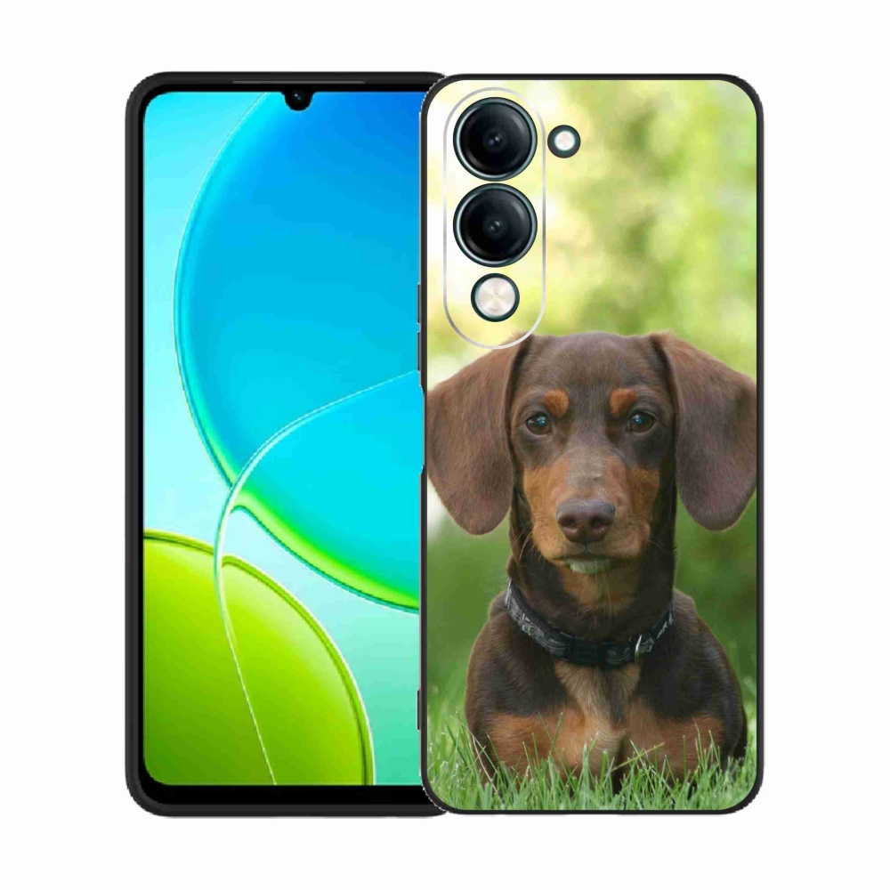 Gelový kryt mmCase na Vivo Y29s 5G - hnědý jezevčík