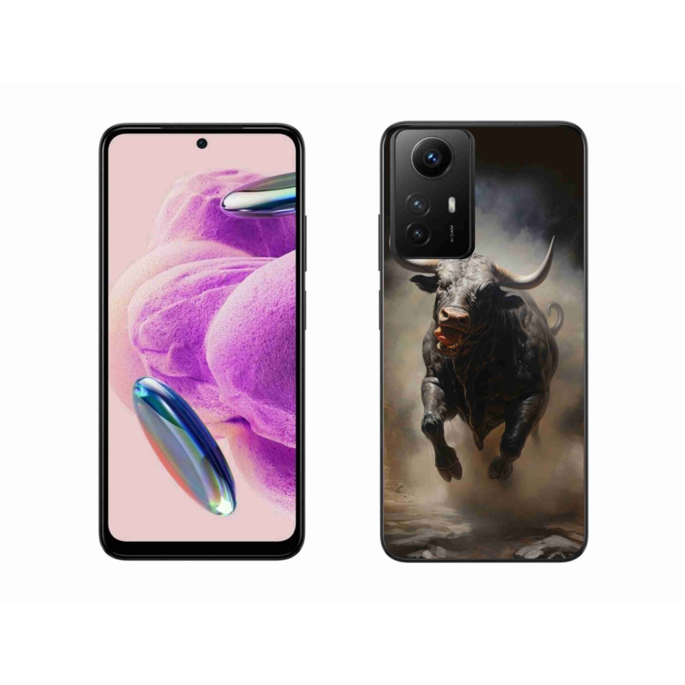 Gelový kryt mmCase na Xiaomi Redmi Note 12S - rozzuřený býk