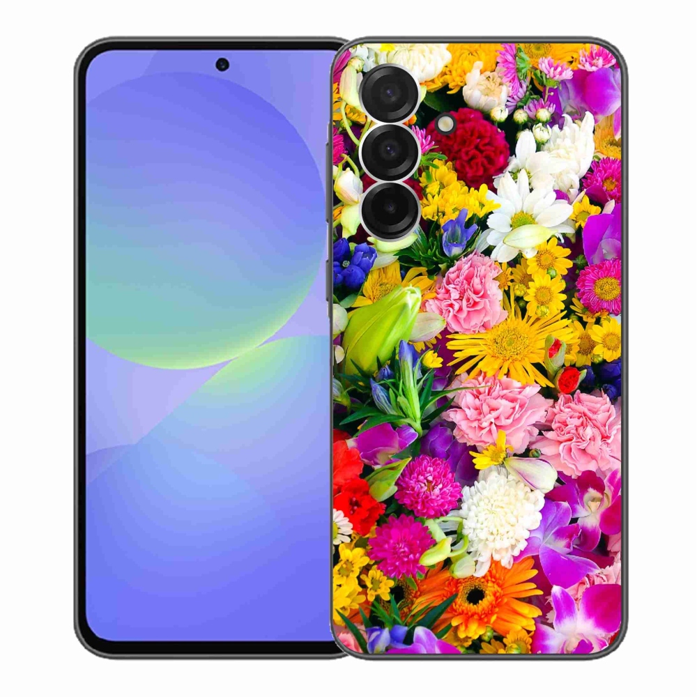 Gelový kryt mmCase na Samsung Galaxy A36 5G - květiny 12