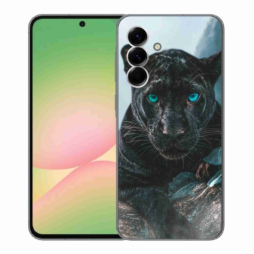 Gelový kryt mmCase na Samsung Galaxy A56 5G - černý panter