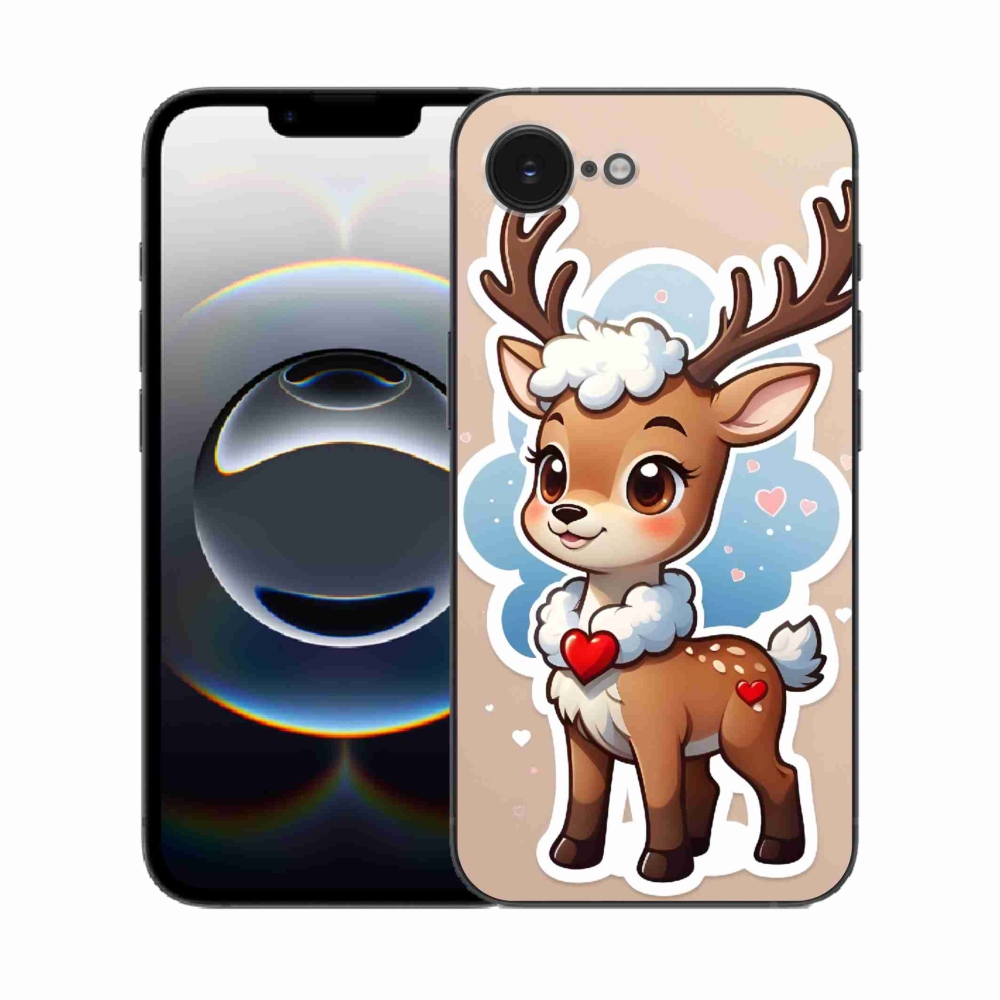 Gelový kryt mmCase na iPhone 16e - kreslený sob
