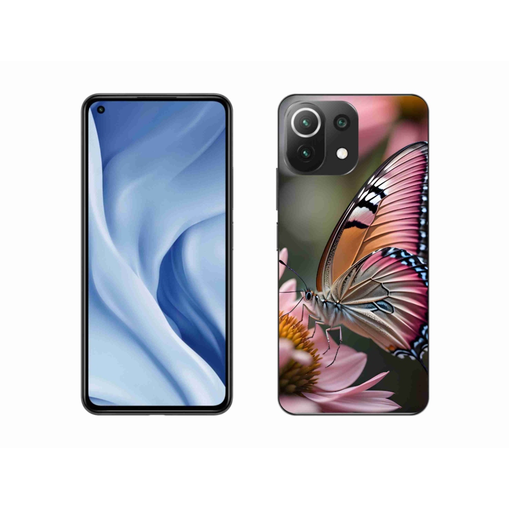 Gelový kryt mmCase na Xiaomi 11 Lite 5G NE - barevný motýl