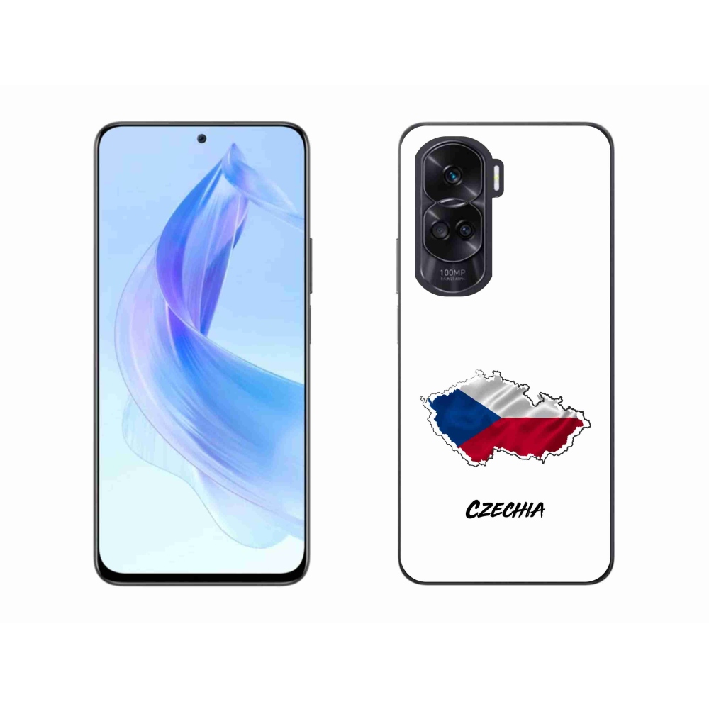 Gelový kryt mmCase na Honor 90 Lite - Czechia bílé pozadí