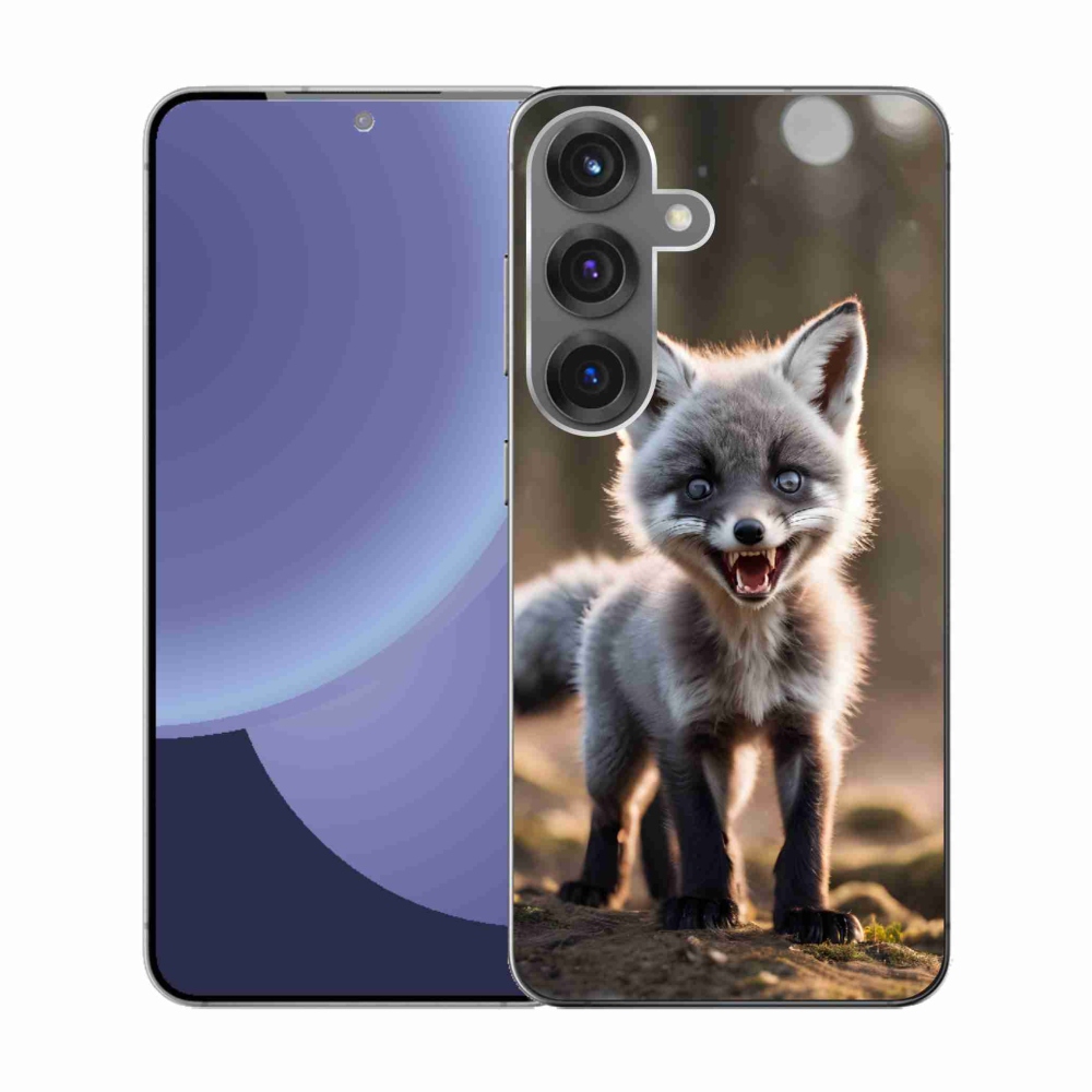 Gelový kryt mmCase na Samsung Galaxy S25 - rozzuřená liška