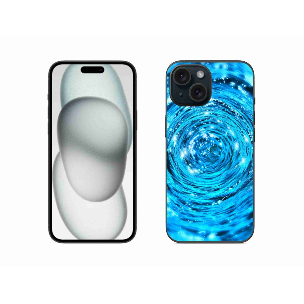 Gelový kryt mmCase na iPhone 15 - vodní vír