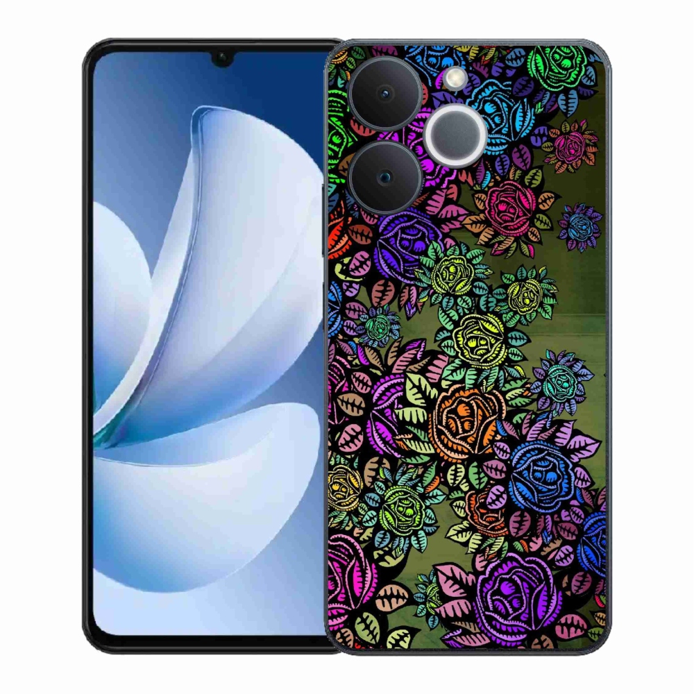 Gelový kryt mmCase na Realme Note 70T - květiny 6
