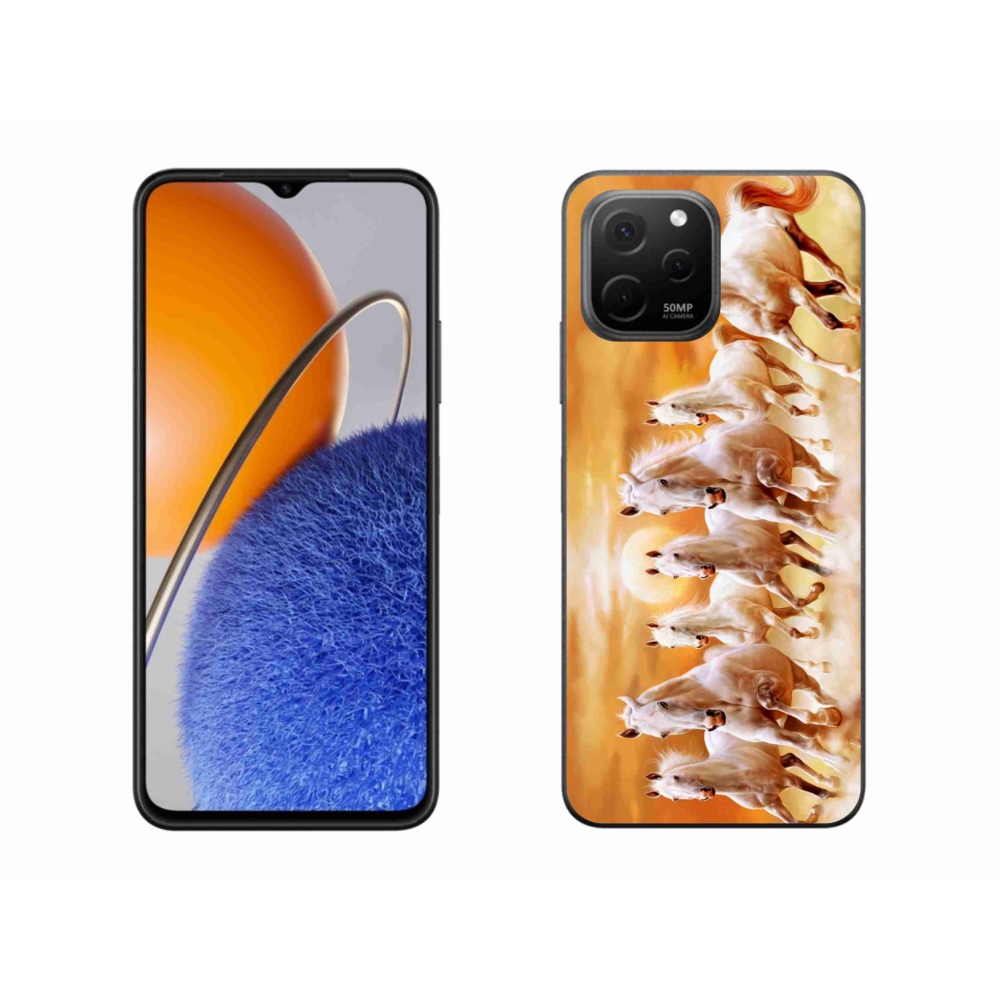 Gelový obal mmCase na Huawei Nova Y61 - koně 2