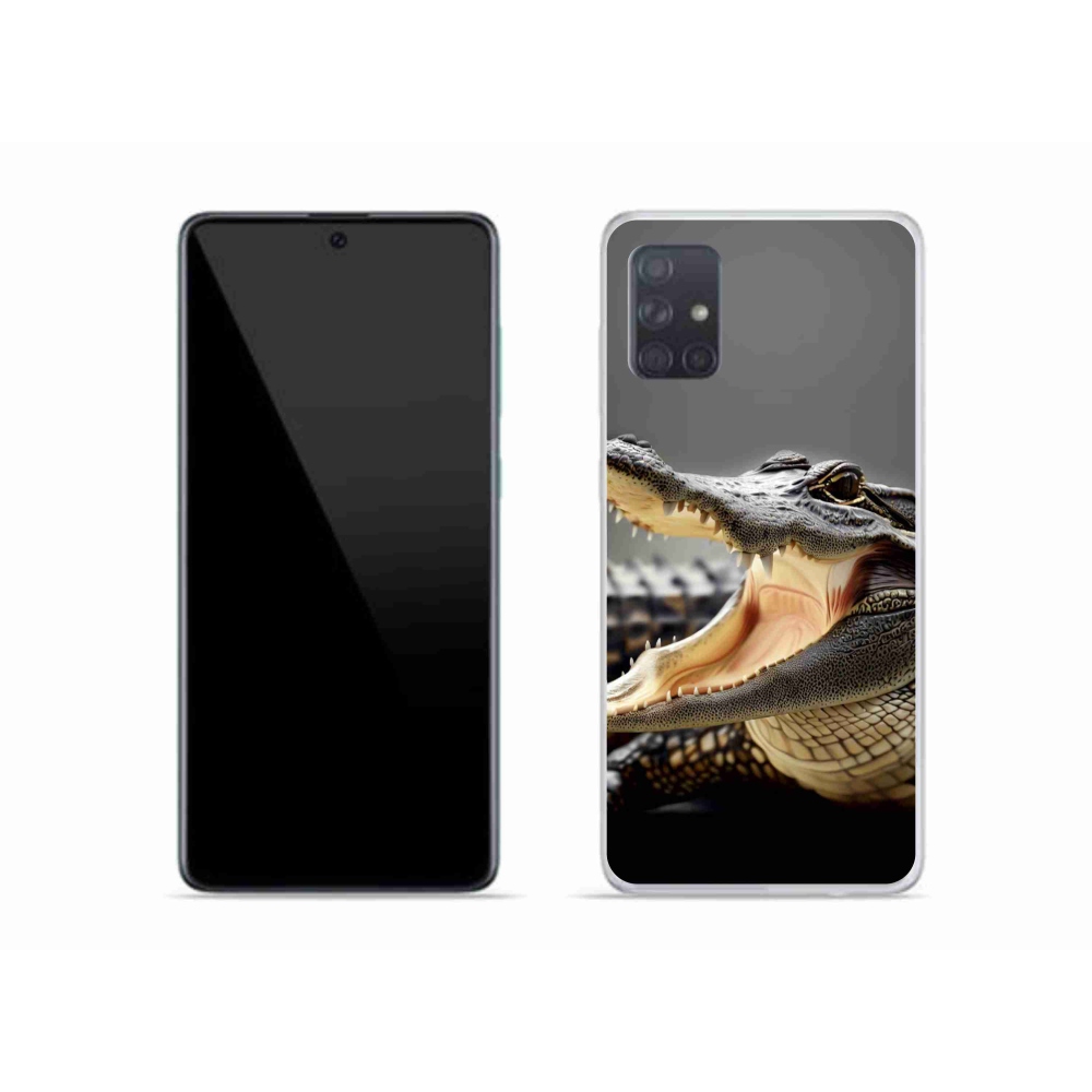 Gelový kryt mmCase na Samsung Galaxy A51 - krokodýl