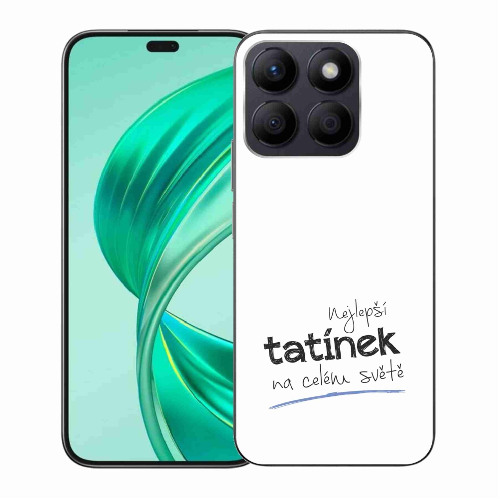 Gelový kryt mmCase na Honor X8b - nejlepší tatínek 4 bílé pozadí