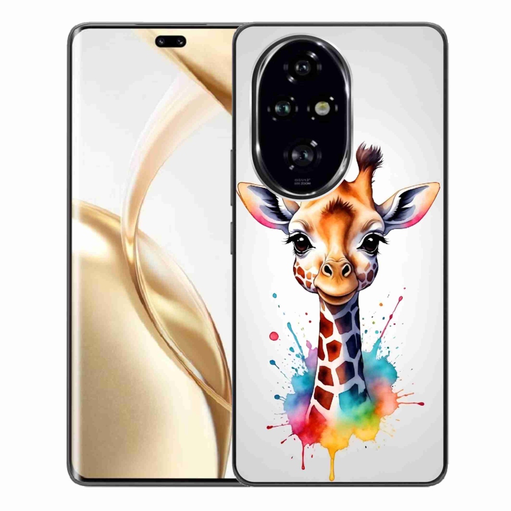 Gelový kryt mmCase na Honor 200 Pro 5G - žirafa 1