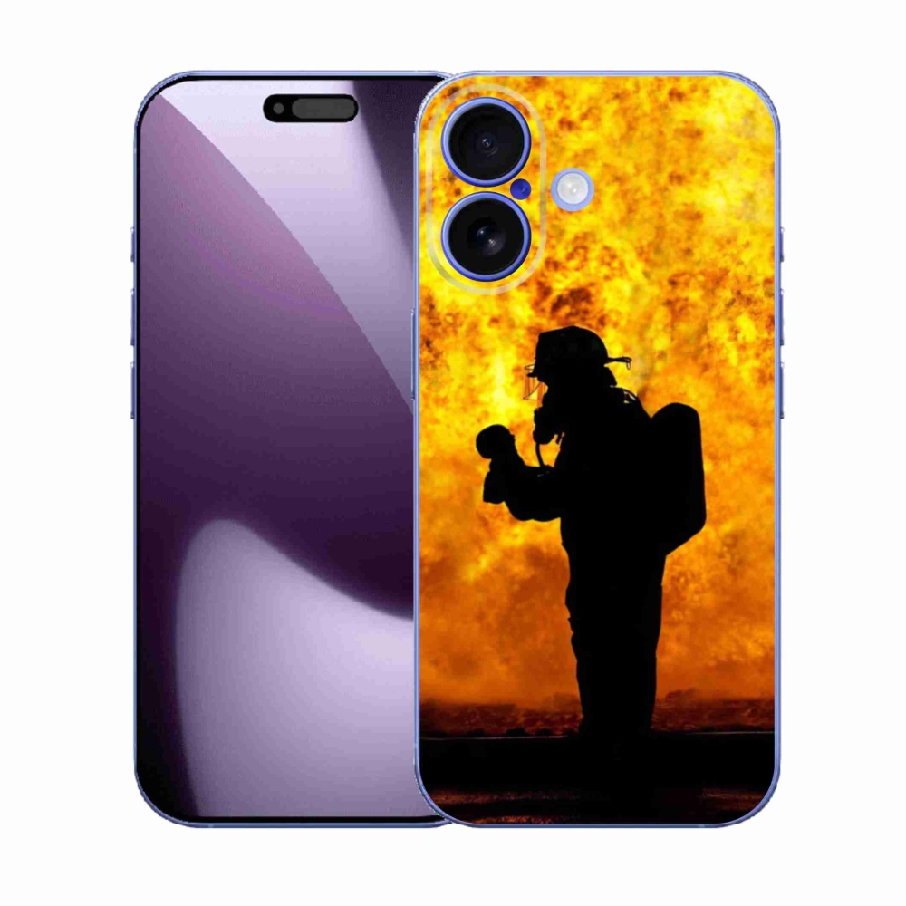 Gelový kryt mmCase na iPhone 17 - hasič