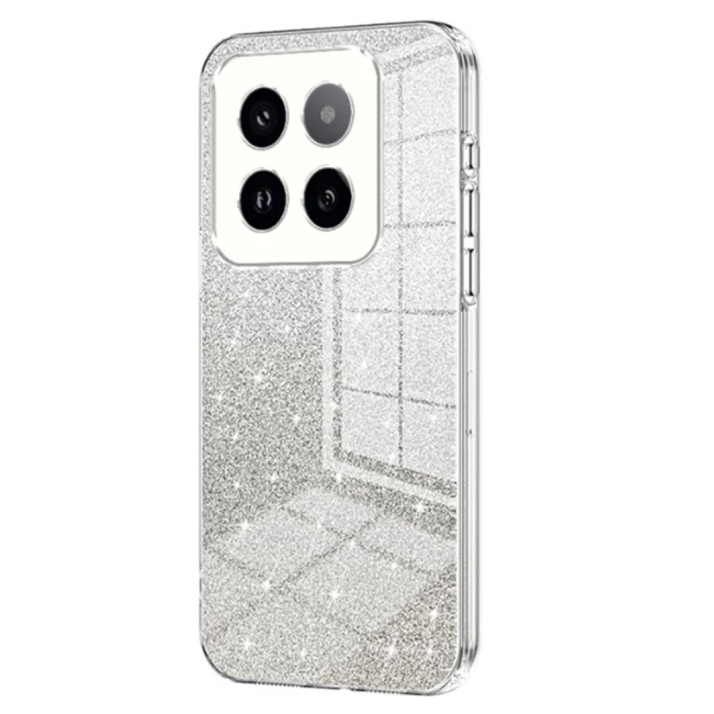 Cut gelový třpytivý obal na Xiaomi 14 Pro - průhledný