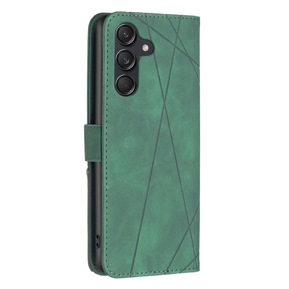 BINFEN knížkové pouzdro na Samsung Galaxy M55 5G - zelené