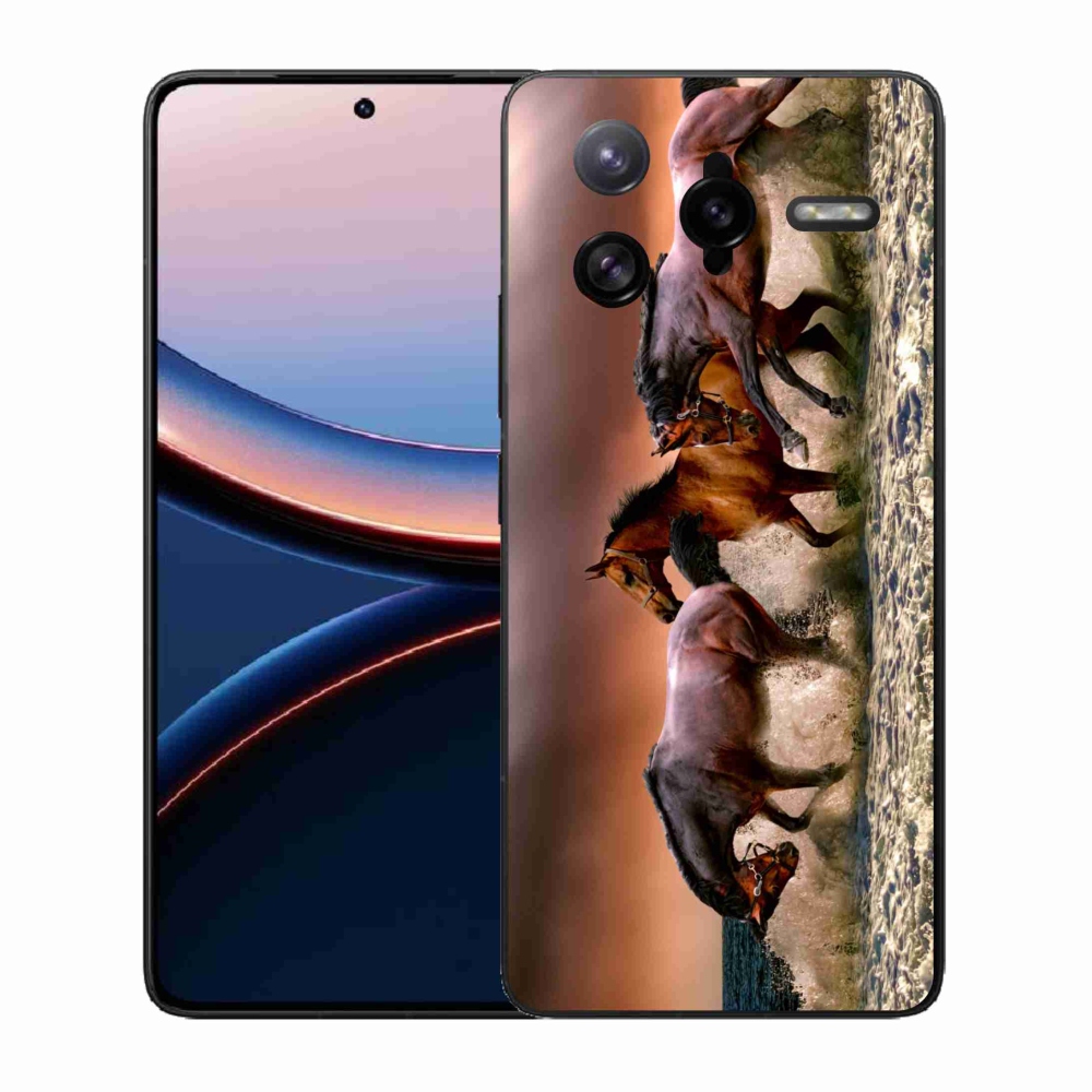 Gelový kryt mmCase na Xiaomi Poco F7 Ultra - koně 1