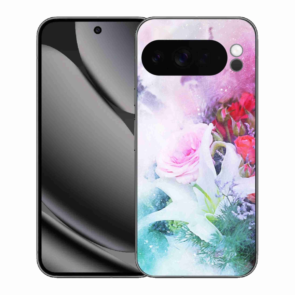 Gelový kryt mmCase na Google Pixel 10 Pro XL - květiny 4