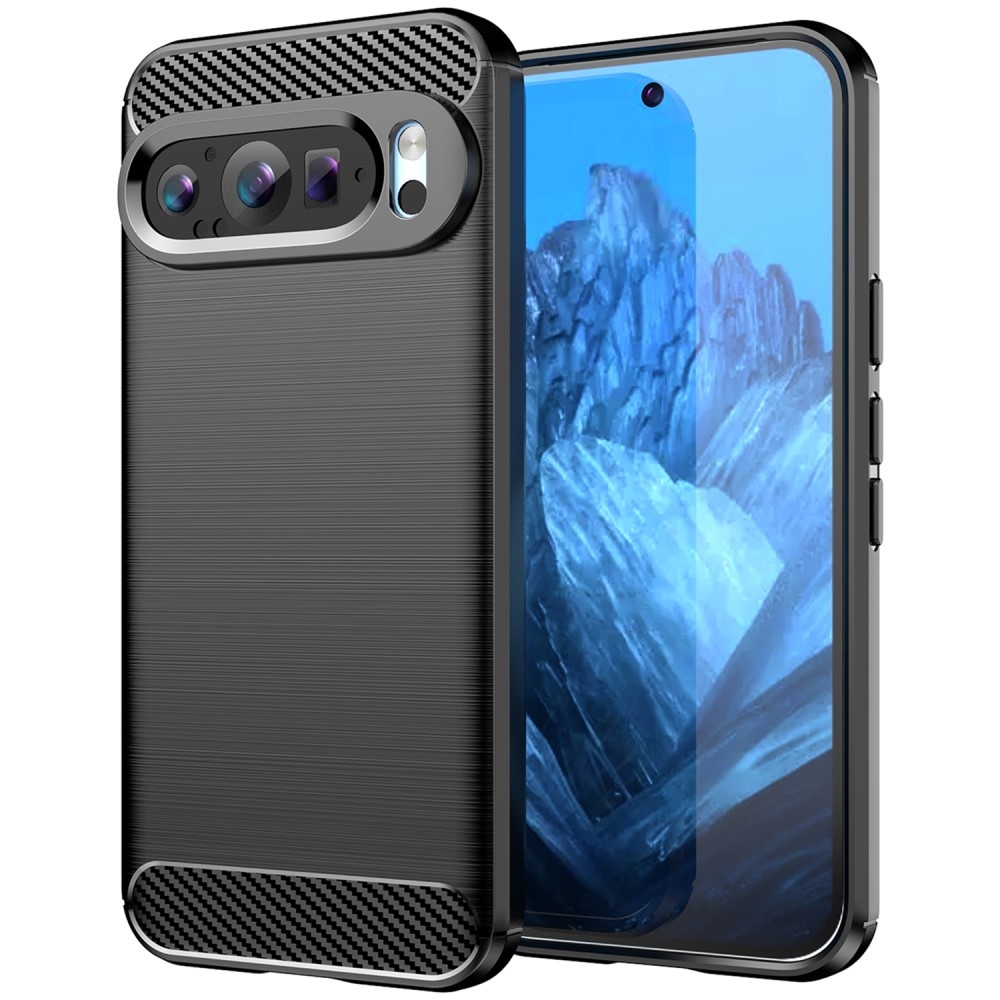 Carbon odolný gelový obal na Google Pixel 9/9 Pro - černý