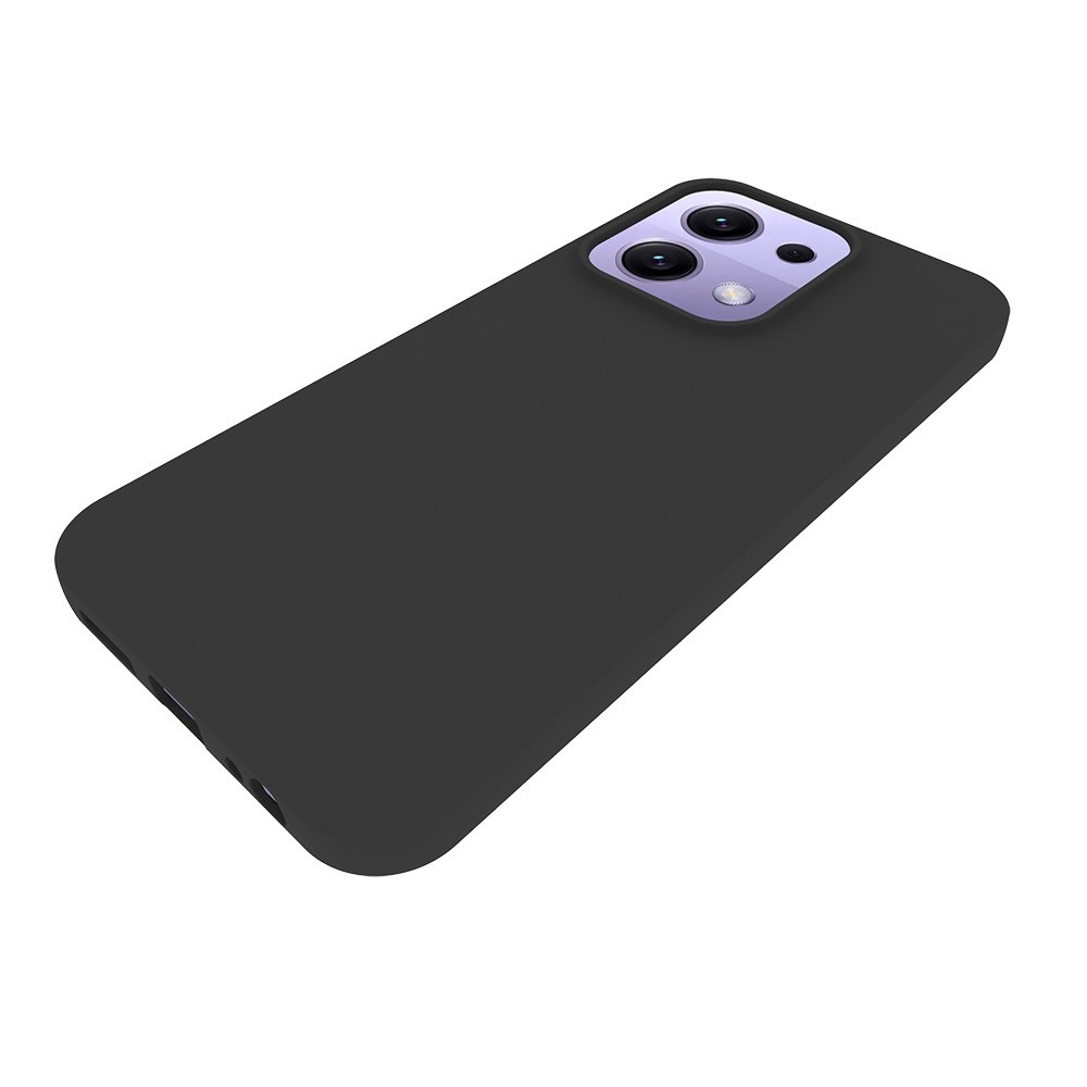Matný gelový obal na Xiaomi Redmi 15C 4G (171mm)/Poco C85 4G (171mm) - černý