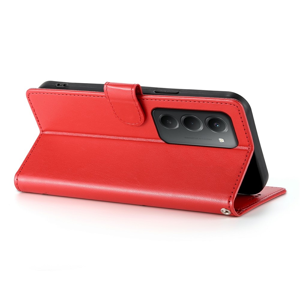 Flowery knížkové pouzdro na Xiaomi Redmi 15 5G (169mm) - červené