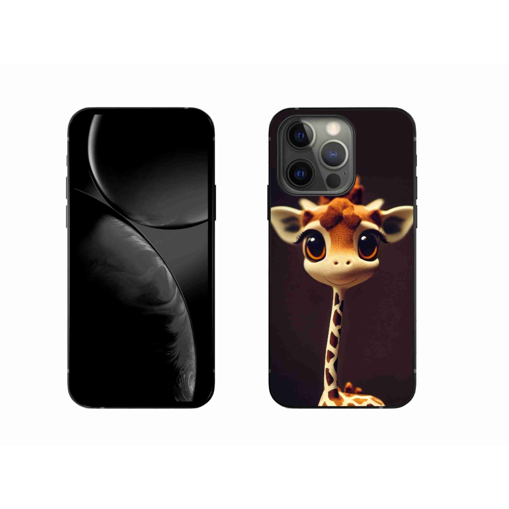 Gelový kryt mmCase na iPhone 13 Pro - malá žirafa