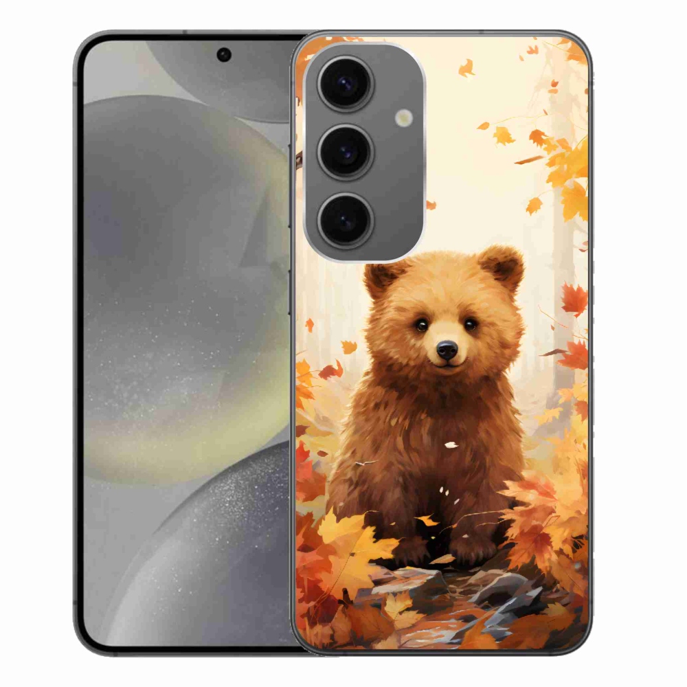 Gelový kryt mmCase na Samsung Galaxy S24+ - medvěd v lese