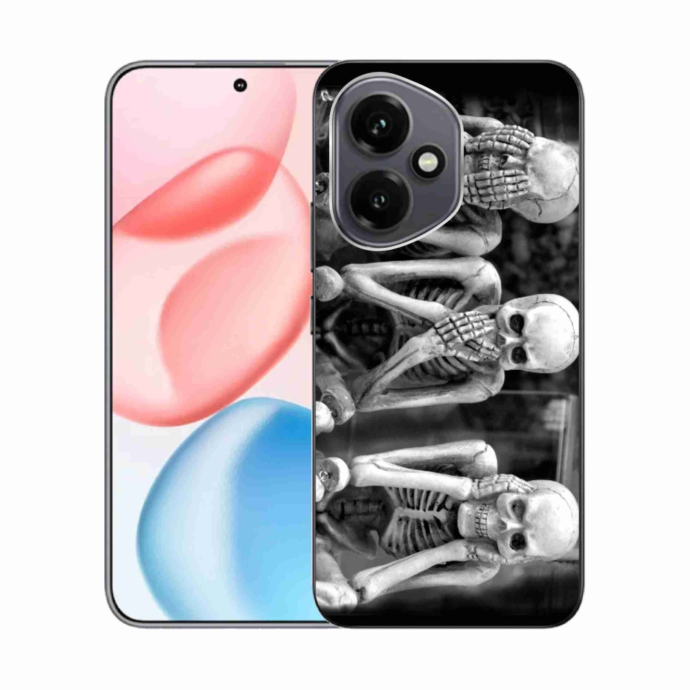 Gelový kryt mmCase na Honor 400 - kostlivci