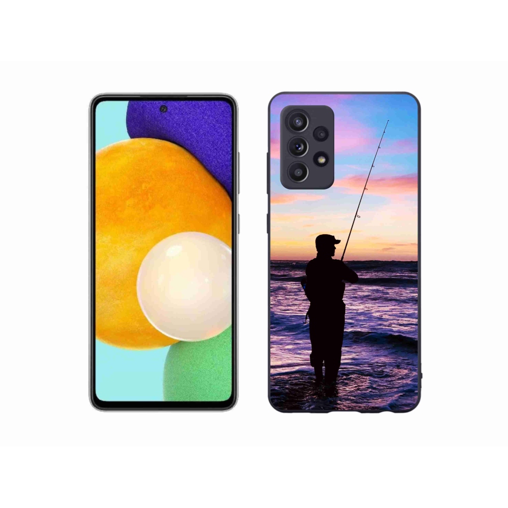Gelový kryt mmCase na Samsung Galaxy A52s 5G - rybaření 1