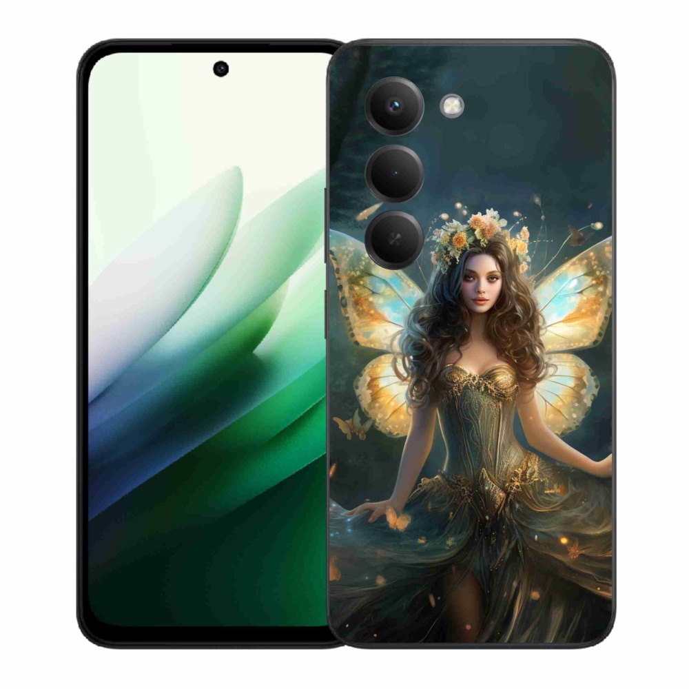 Gelový kryt mmCase na Xiaomi Redmi 15 5G (169mm) - motýlí žena