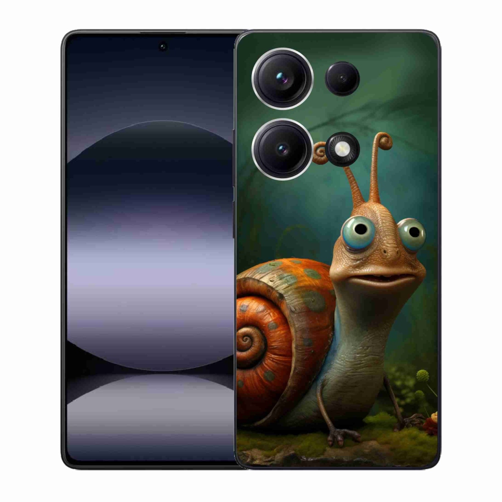 Gelový kryt mmCase na Xiaomi Redmi Note 14S - šnek