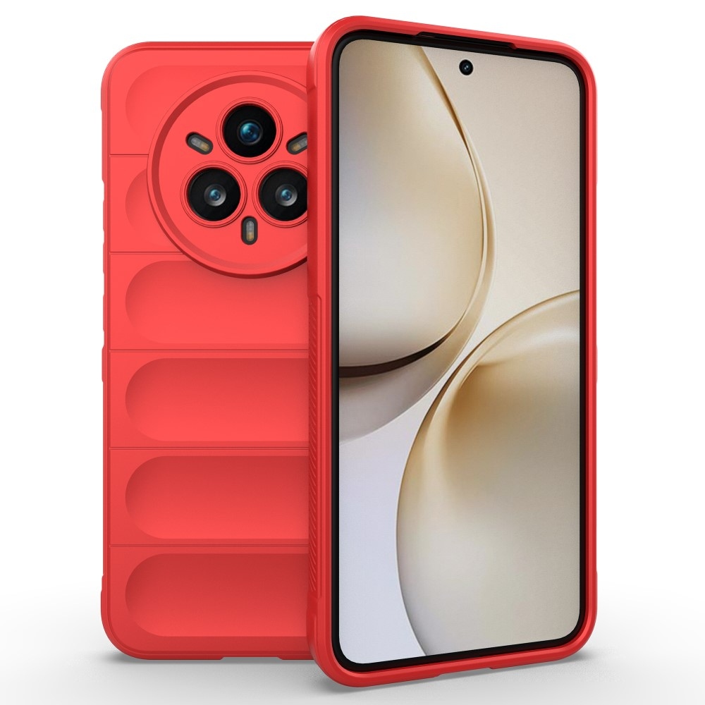 Rugg odolný gelový obal na Realme 14 Pro+ 5G - červený