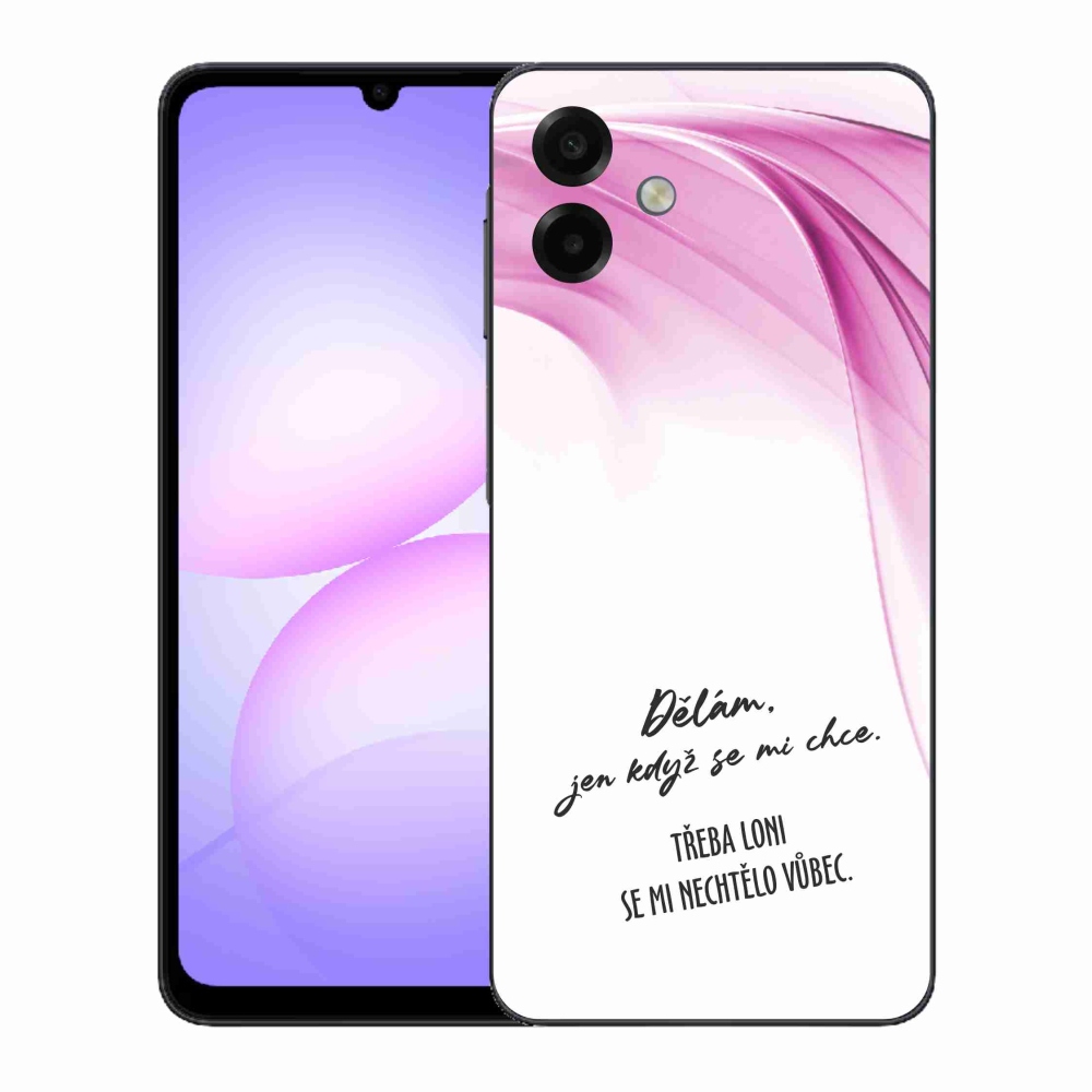Gelový kryt mmCase na Samsung Galaxy A07 4G - vtipný text 12 bílé pozadí