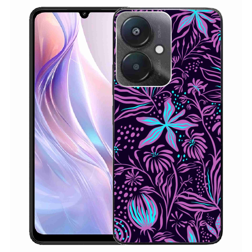 Gelový kryt mmCase na Xiaomi Redmi 13C 5G - květiny 2