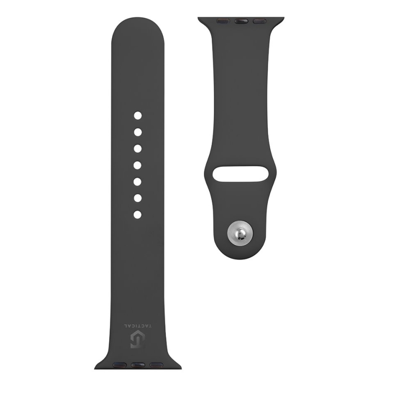 Tactical 488 Silikonový Řemínek pro Apple Watch 1/2/3/4/5/6/7/8/9/SE 42/44/45mm Black