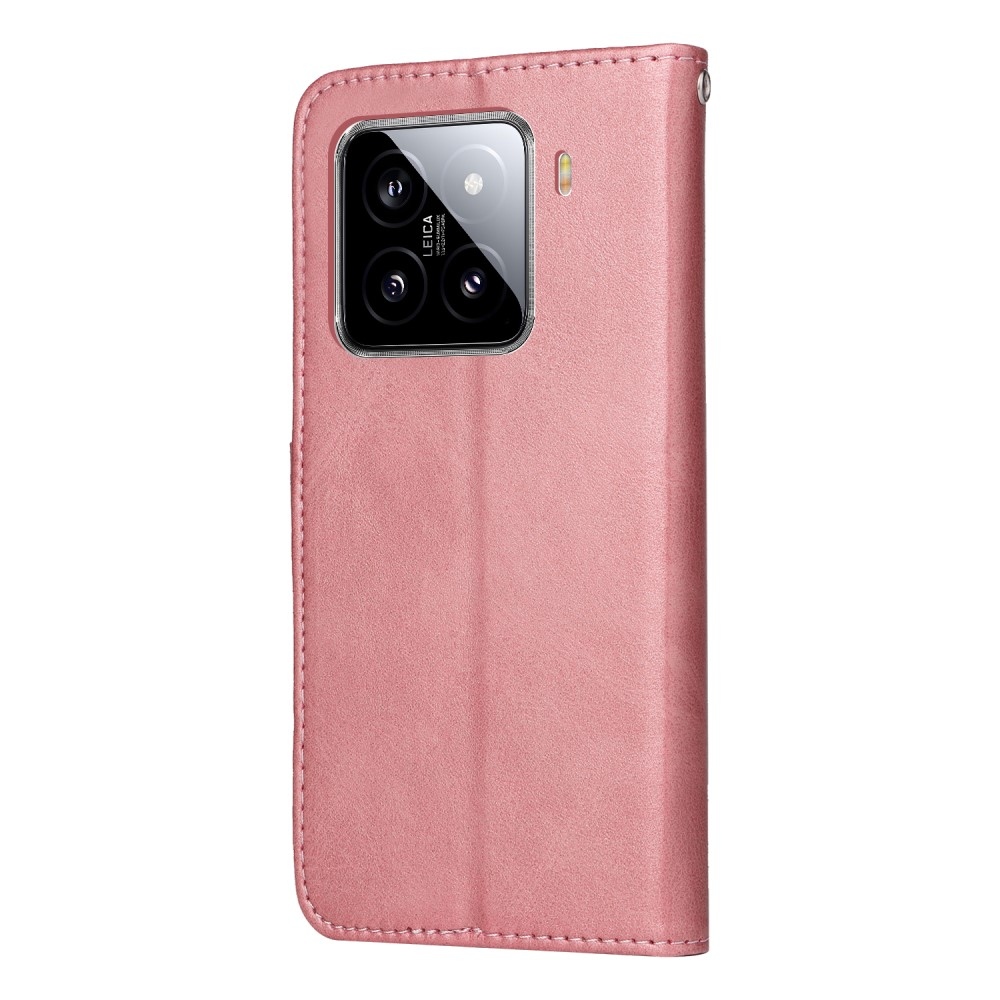 Clots knížkové pouzdro na Xiaomi 15 - růžové