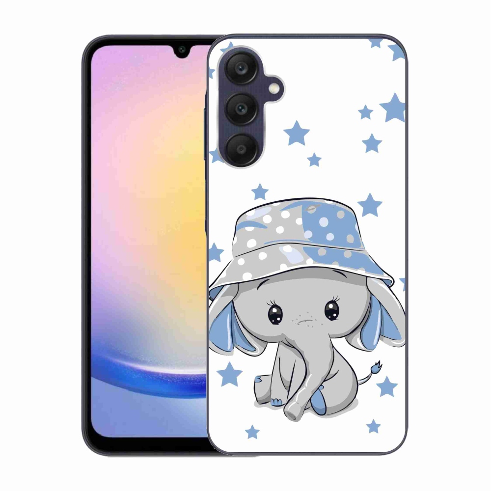 Gelový kryt mmCase na Samsung Galaxy A25 5G - modrý slon