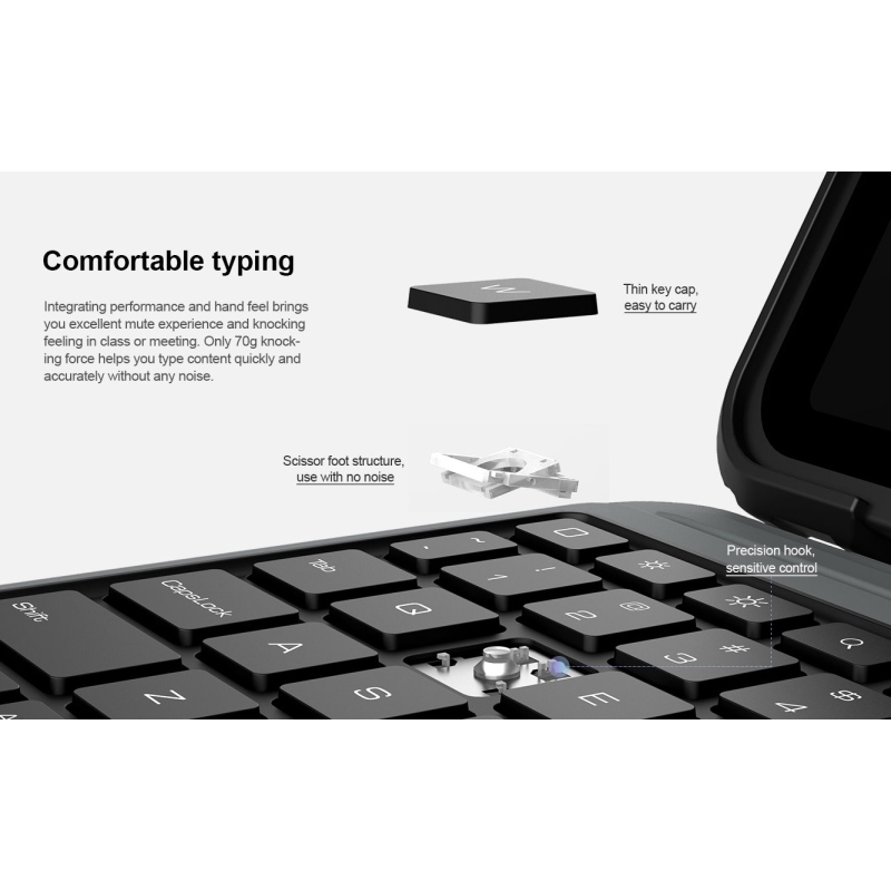 Nillkin Bumper Combo Keyboard Case pro iPad Air 4/5/10.9 2020/11 2024/2025/2026/Pro 11 2020/2021/2022 Black