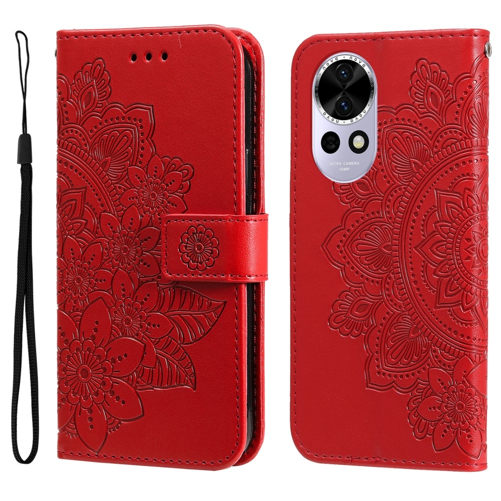 Mandala knížkové pouzdro na Huawei Nova 13 5G - červené