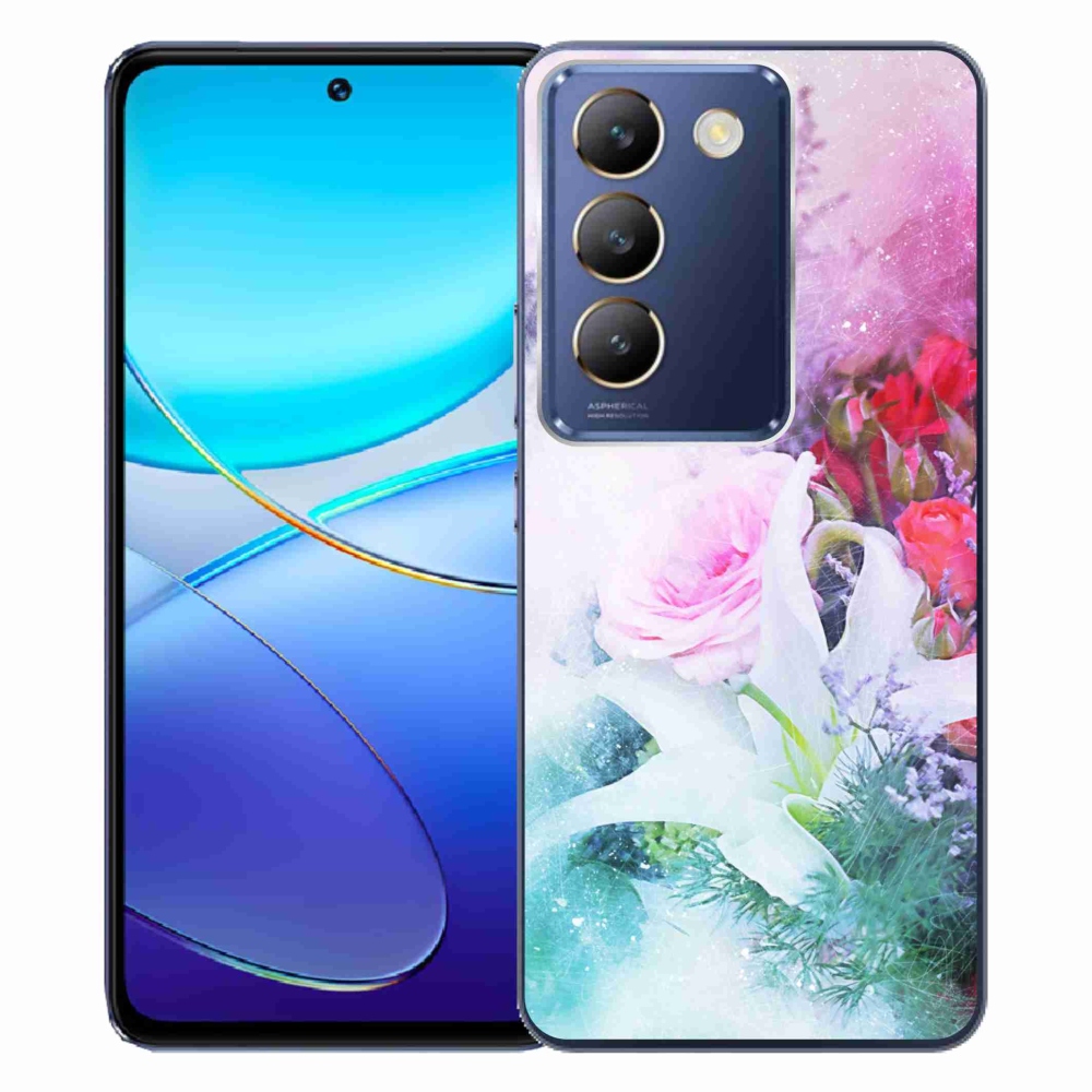 Gelový kryt mmCase na Vivo V40 SE 4G/5G - květiny 4